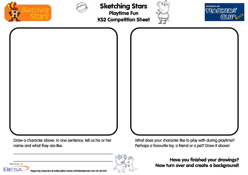Sketching Stars 2015 KS2 sheet