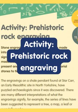 Prehistoric rock engraving